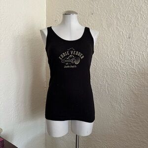 Eddie Vedder 2017 European Tour Tank Top Black Small